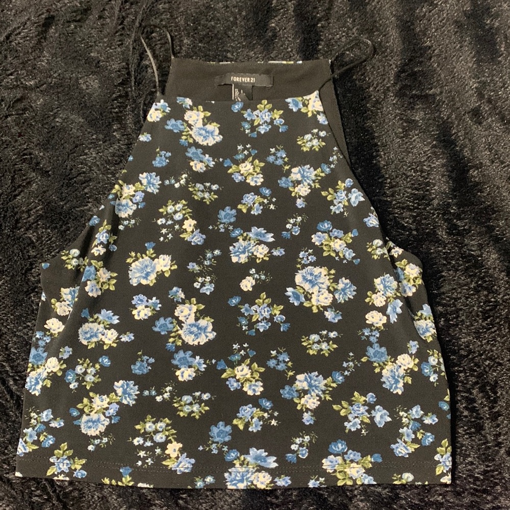 Blue Floral Top
